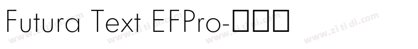 Futura Text EFPro字体转换
